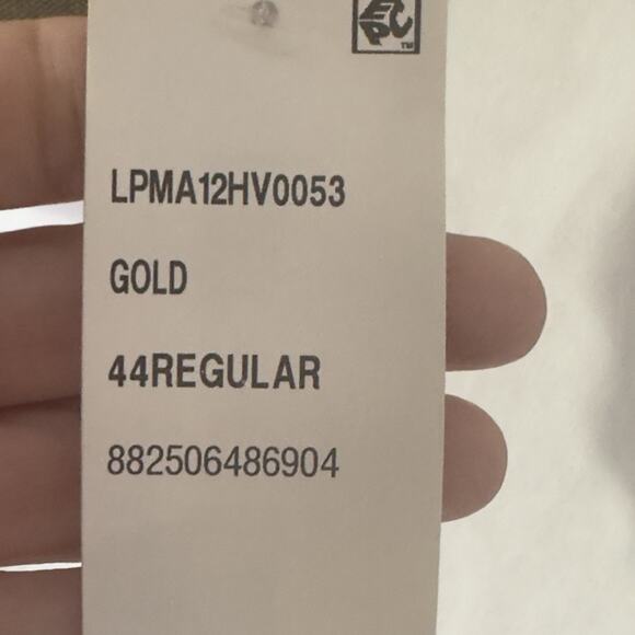 Lauren Ralph Lauren Men’s Blazer 44R Gold Tan Textured Weave Paisley Lined NWT - Picture 9 of 10